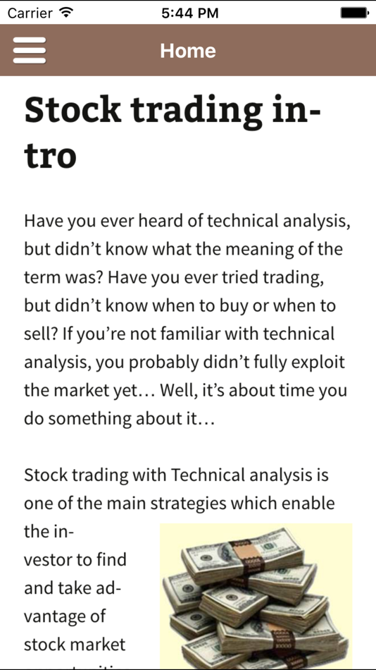 #3. Stock trading with Technical Analysis (iOS) 来自: yoav fael