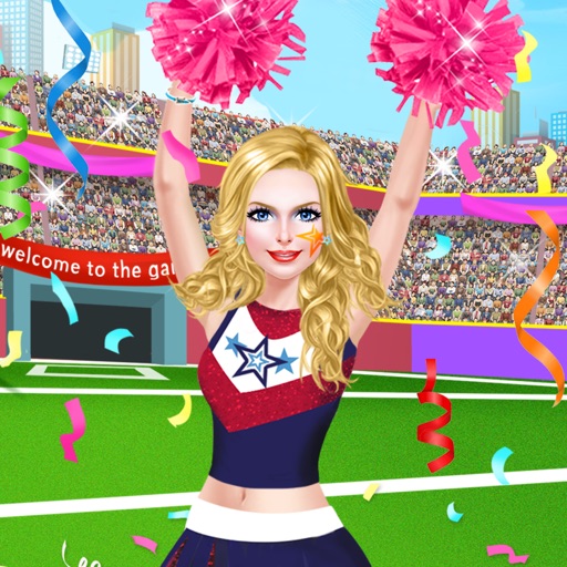 Cheerleader Makeover Salon Game - Super Football Championship Icon