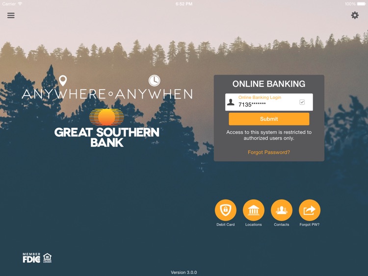 Great Southern Mobile for iPad