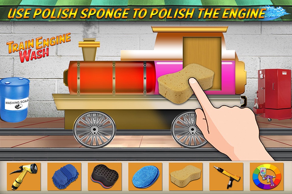 Train Engine Wash : Toddler Train Sim screenshot 4