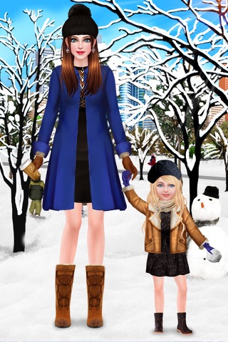 Family Fun - Winter Snow Fight screenshot 2