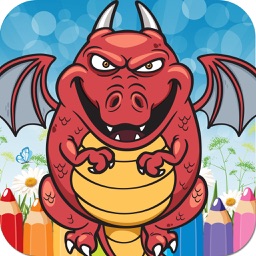Pages De Coloriage Dinosaure Couleur Livre Peignent Gratuit & Amusant - apprentissage de l'éducation préscolaire jeux pour tout-petits et enfants