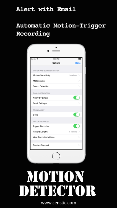 Motion Detector Screenshot