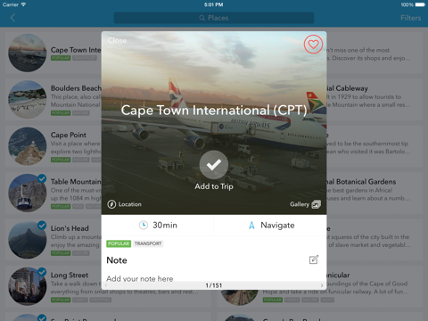 Africa Trip Planner, Travel Guide & Offline City Map for Johannesburg, Lagos or Cairo iPad screenshot 3 - Travel app