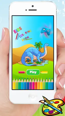 Game screenshot Dinosaur Coloring Book HD - Paint Colorful Dinos for Kids mod apk