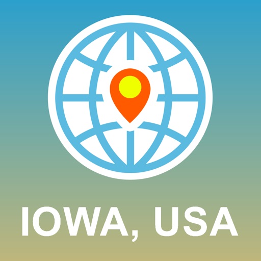 Iowa, USA Map - Offline Map, POI, GPS, Directions