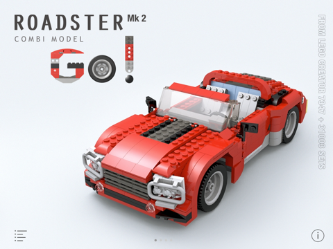 Screenshot #4 pour Roadster Mk 2 for LEGO Creator 7347+31003 Sets - Building Instructions