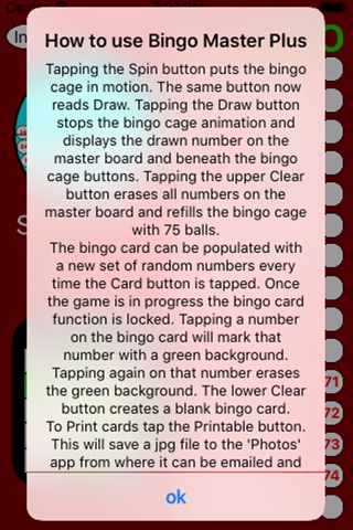 Bingo Master Plus screenshot 2