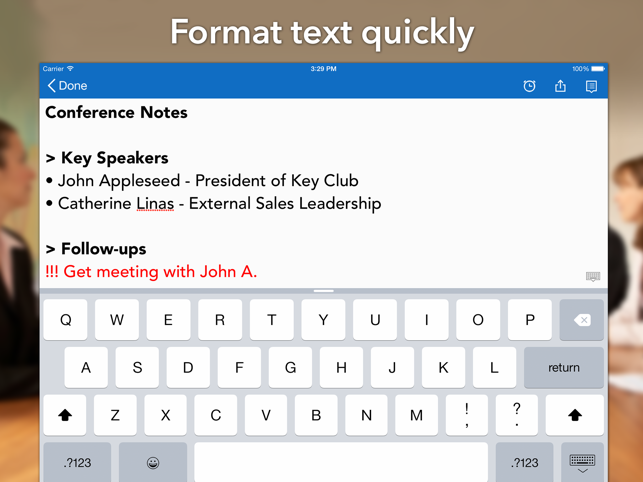 ‎Notes, Notepad & Memo - UpWord Screenshot