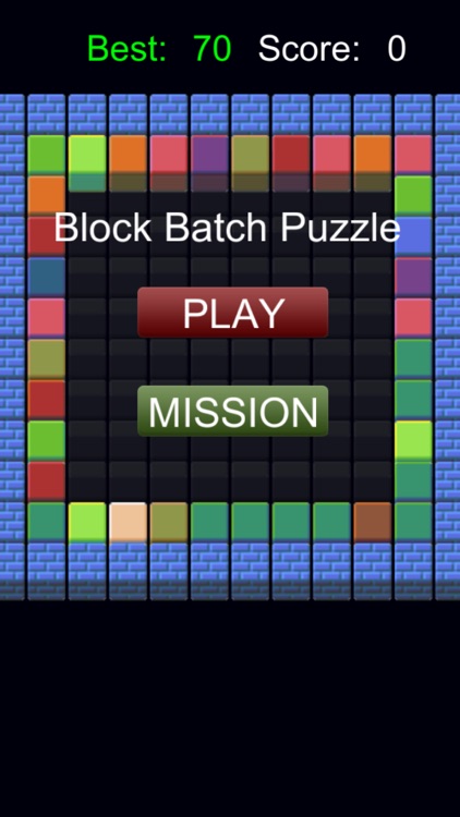 Block Batch Puzzle:Drag piece onto board
