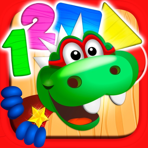 Dino Tim: Math learning, numbers, shapes, counting games for kids and basic skills Icon