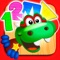 Dino Tim: Math learning, numbers, shapes, counting games for kids and basic skills