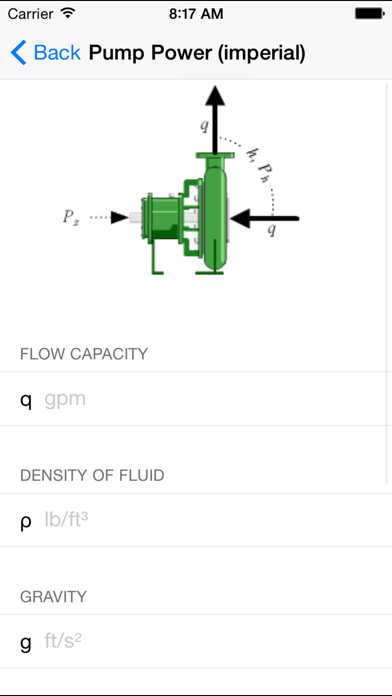 Screenshot #1 pour Pompe Calculatrices - Pétrole et Mécanicien