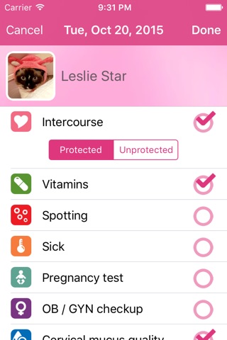 Lady Biz - Period Tracker and Fertility Calendar screenshot 2