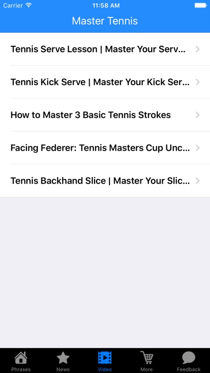 All about Master Tennis