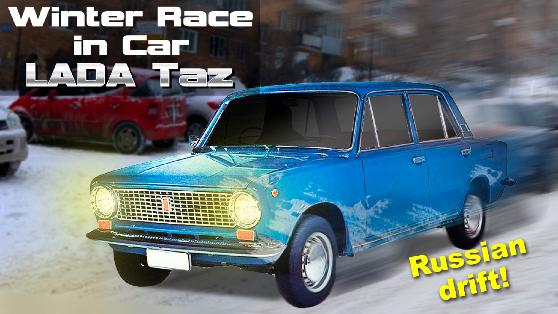 Winter Race in Car Lada Taz screenshot 2
