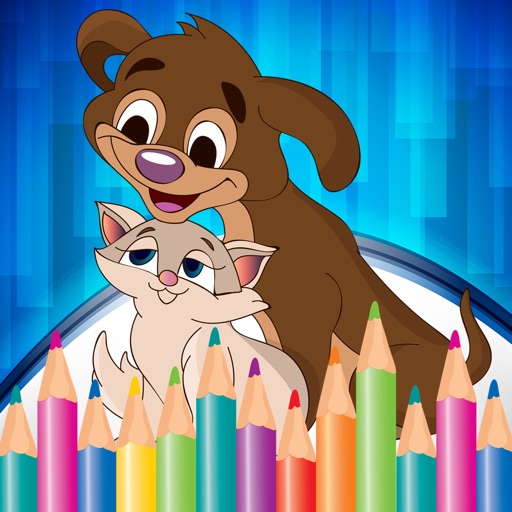 Game Dog and Cat Coloring Book for Preschool icon