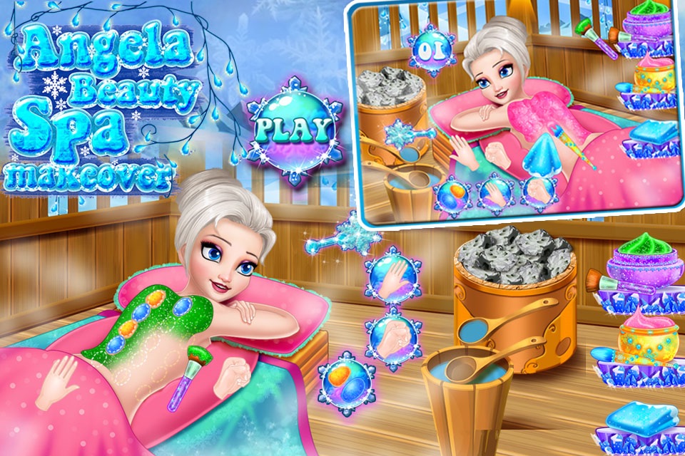 Princess Angela Makeup Spa & dress up screenshot 2