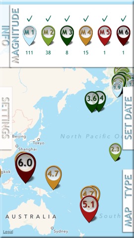 Earthquake PulseEarth - Maps & Information, Earthquakes historyのおすすめ画像2