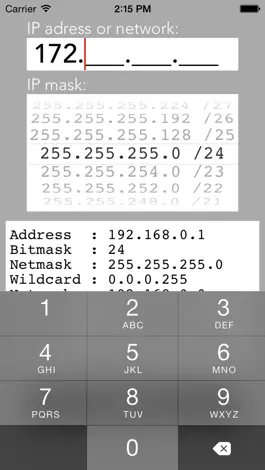 Game screenshot IPMask - network address calculator apk