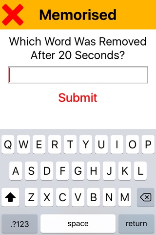 Memorised - Word Memory Game screenshot 2