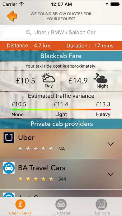 Screenshot #1 pour TaxoFare - UK
