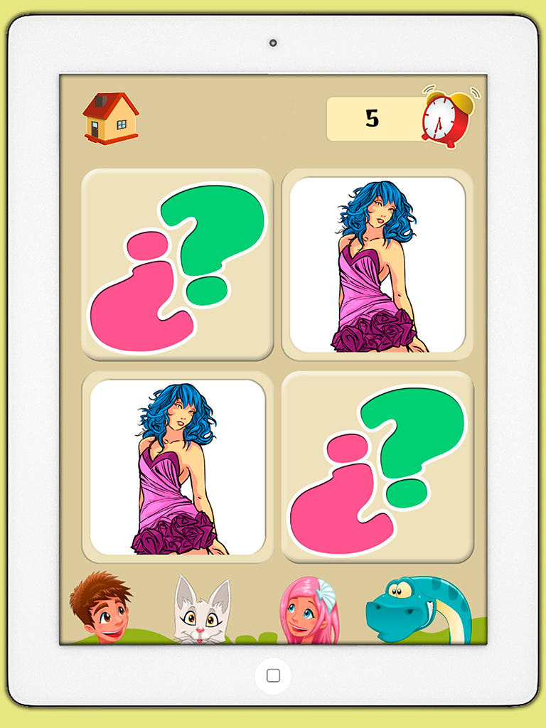 Memory game of top models - Games for brain training for children and adults screenshot 6