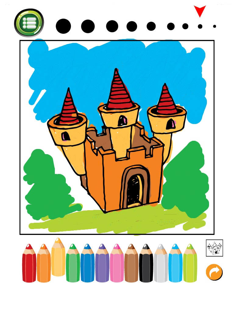 House And Castle Coloring Book : Free for Kids And Toddlers!