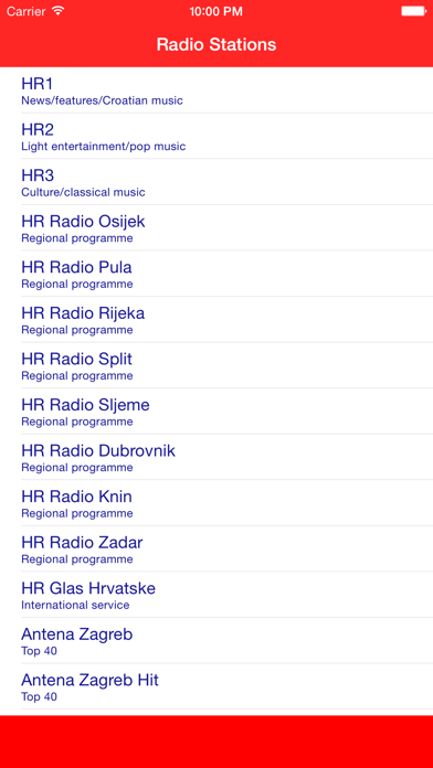 Screenshot #1 pour Radio Croatia FM - Stream and listen to live online music, news and show from your favorite Croatian radio muzika station and channel with the best audio player