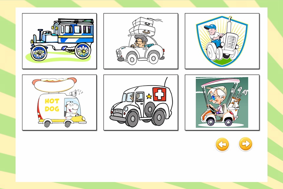 Cute Car Coloring Book screenshot 3