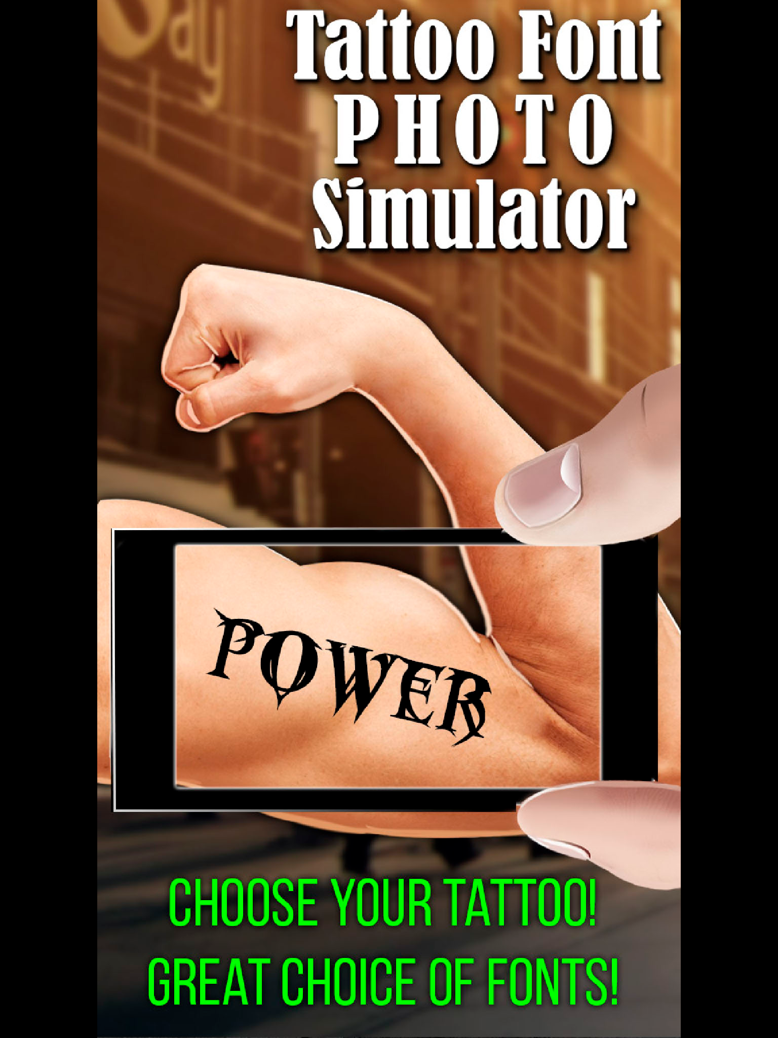 Tattoo Font Photo Simulator