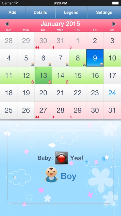Menstrual Calendar for Men