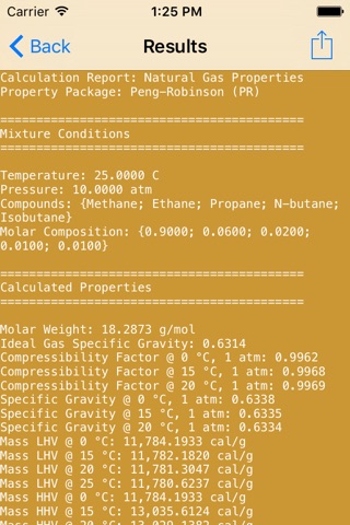 Natural Gas Props Calculator screenshot 4