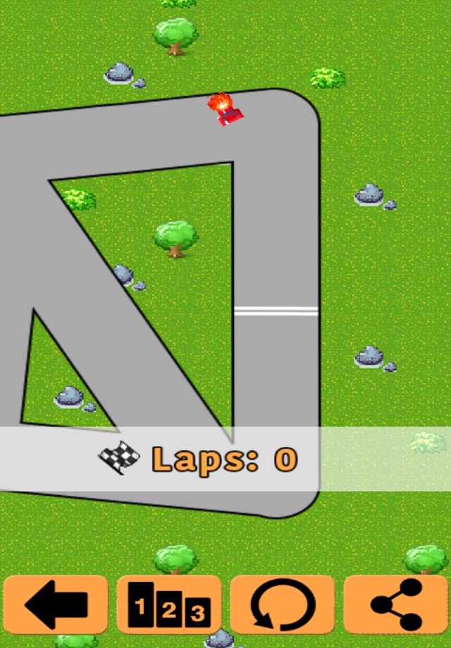 Crash Race -  The racing car game in 8 bit style screenshot 2