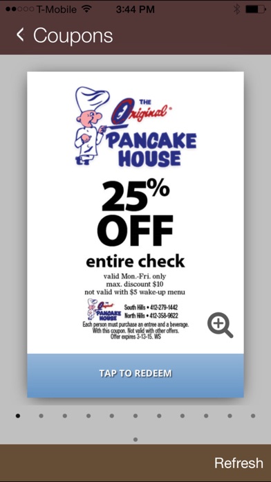 How to cancel & delete Original Pancake House Pitt from iphone & ipad 3