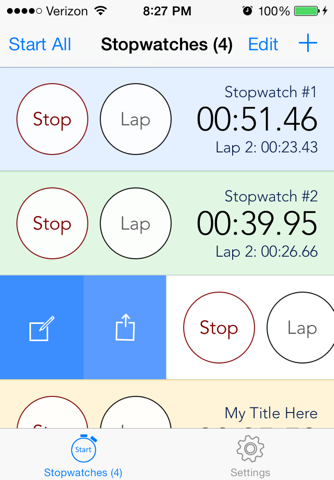 M Stopwatch screenshot 3