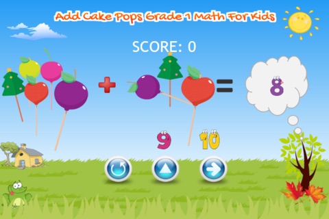 Cake Pops Grade 1 Math For Kids screenshot 2