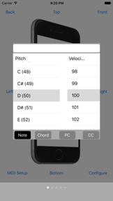 Apollo Motion MIDI Controller screenshot