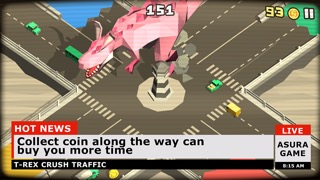 T-Rex crush traffic: Survivalのおすすめ画像4
