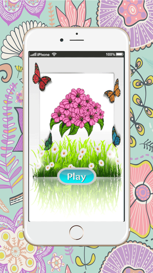 coloring book of flowers for adult - 2.0 - (iOS)