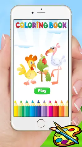 Game screenshot Bird Coloring Book for Kids - Children Drawing free games mod apk
