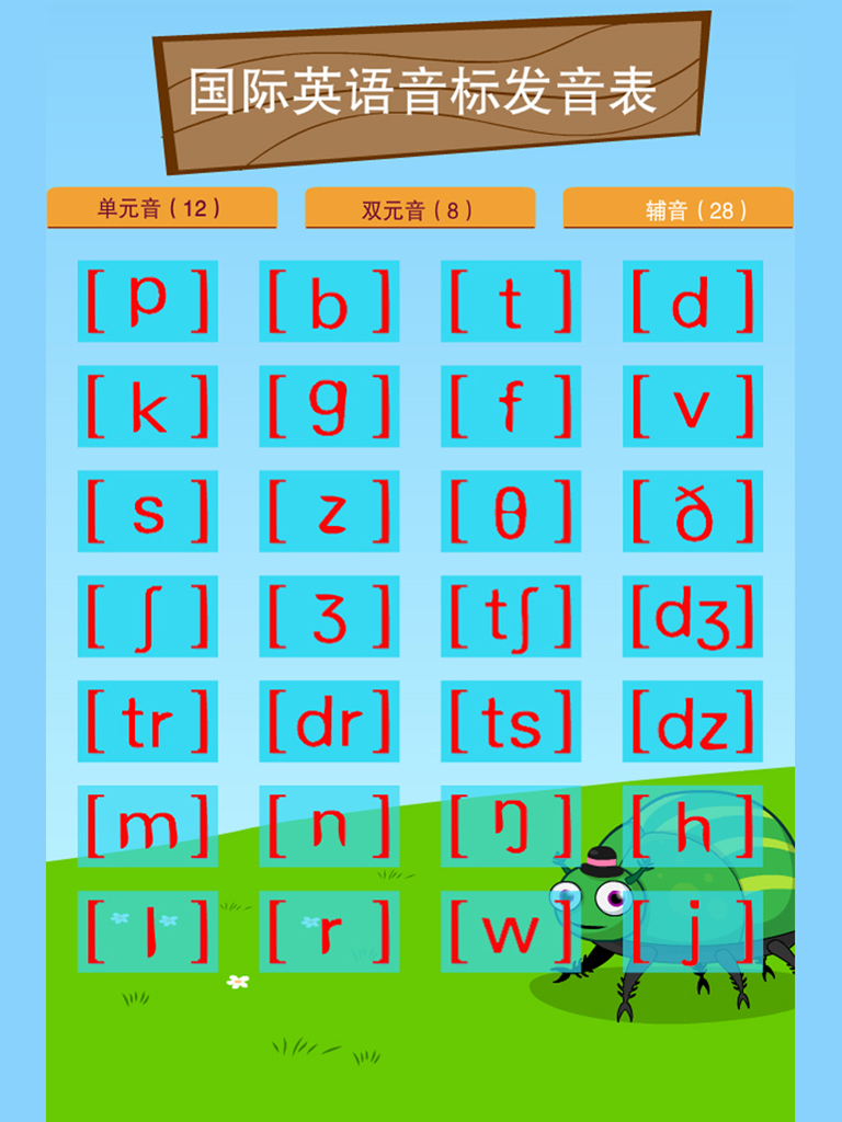 英语音标表