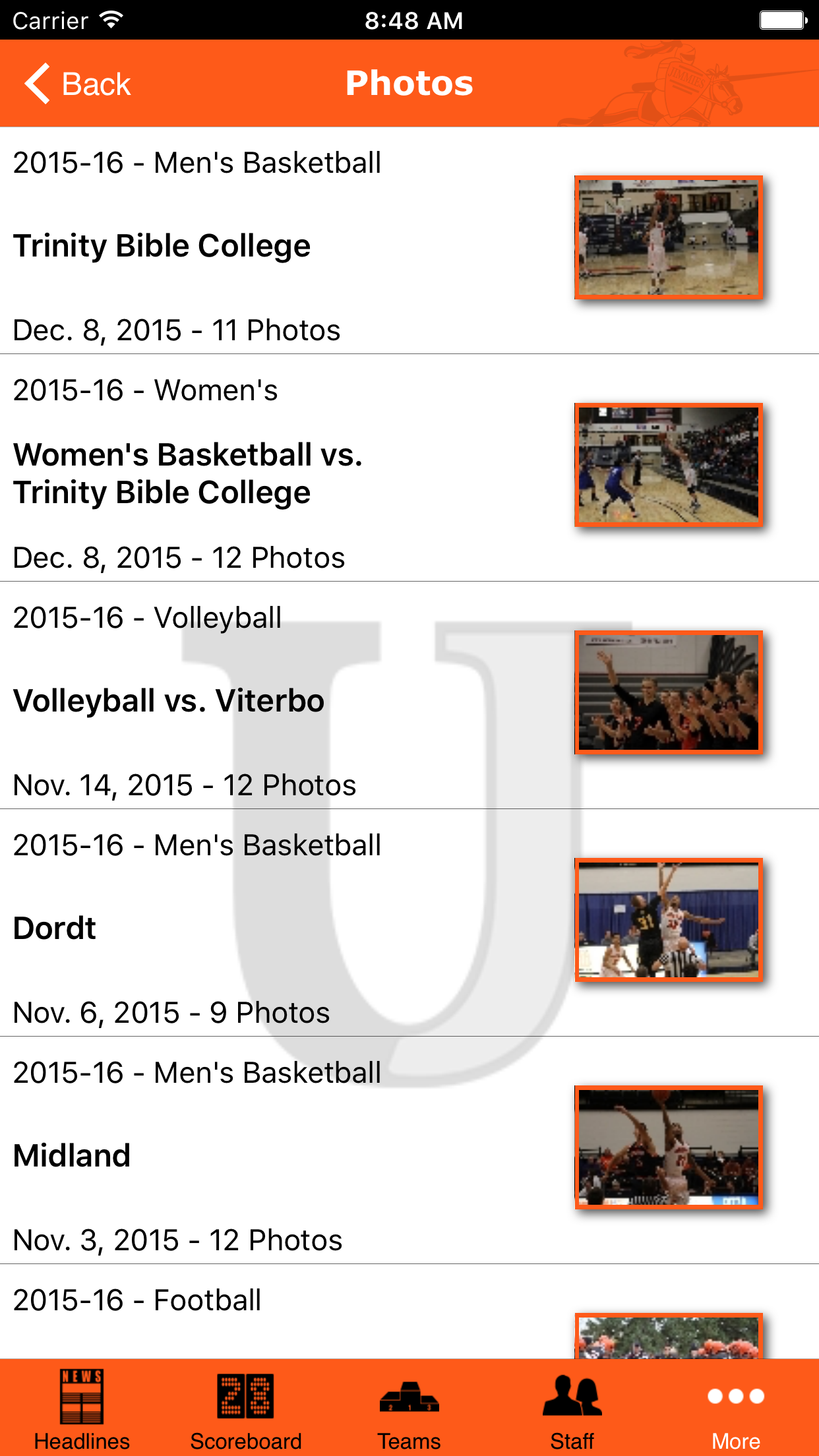 JimmieAthletics.com screenshot 4