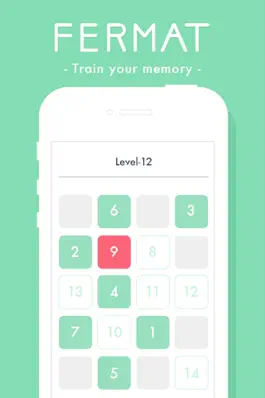 Game screenshot FERMAT, train your memory, free game of training your brain mod apk