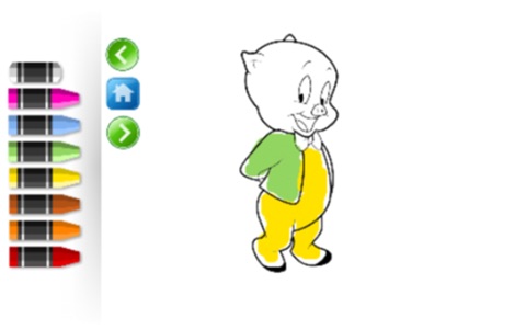 PAINT COLORING BOOK FOR KIDS PORKY PIG CARTOON VERSION screenshot 2