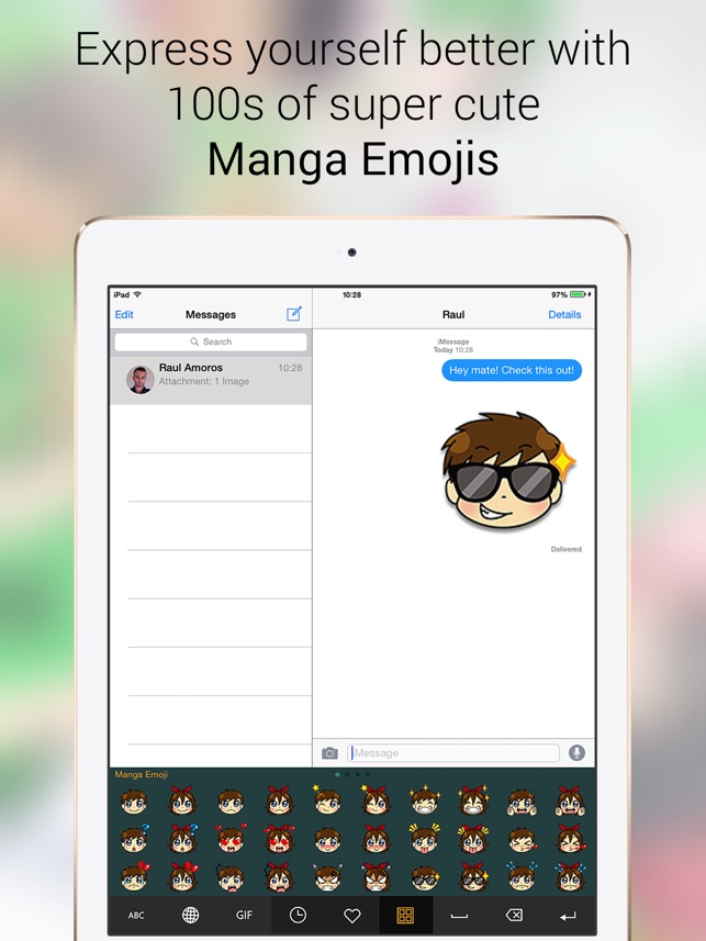 MangaKey Anime and Manga Keyboard for Otaku - Themes GIFs Stickers on the  App Store