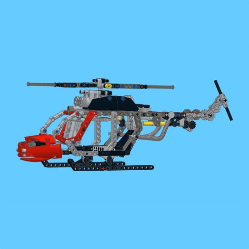 Helicopter for LEGO Technic 8051 Set - Building Instructions iOS App