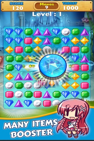 Jewels Lucky Deluxe: Match Gem Mania screenshot 2