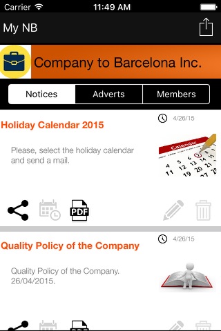 NoticeBoard App screenshot 2