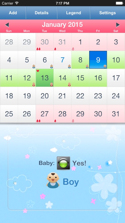 Menstrual Calendar - Ovulation Calculator & Fertility Tracker to Get Pregnant during Period
